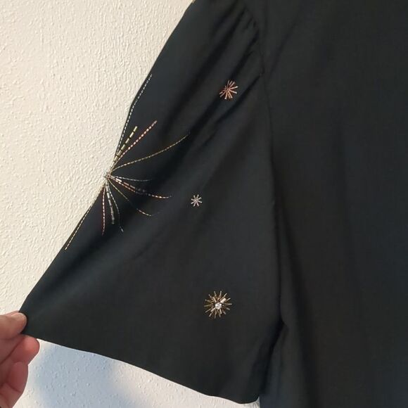 LOFT Women's Embellished V-Neck Top SIZE XXS NWOT - Picture 5 of 9